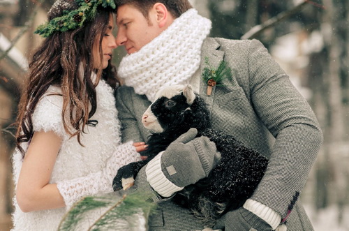 Образ жениха на зимней свадьбе