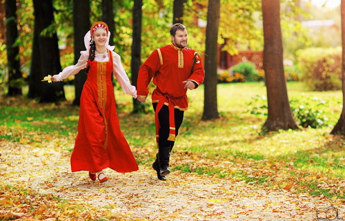 Свадьба в русском стиле