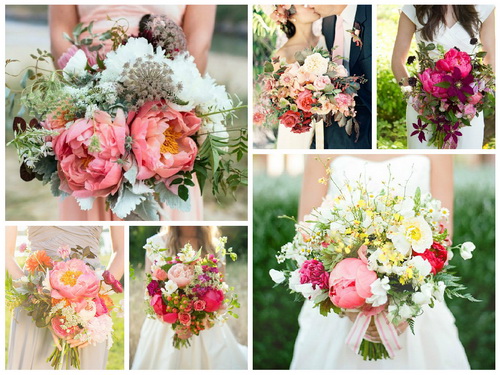 Формы свадебных букетов