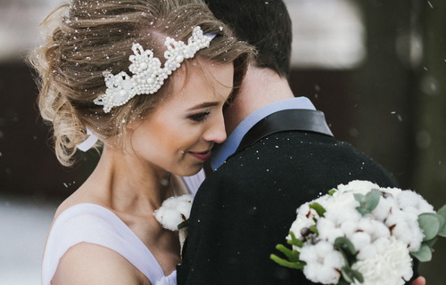 Платье для зимней свадьбы